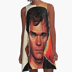 Dexter Morgan is looking at you A Line Dress