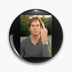 Dexter Morgan Flipping Off Pin