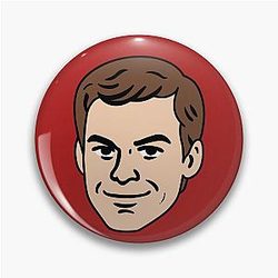 Dexter Morgan Portrait Pin
