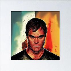 Dexter Morgan is looking at you Poster cleaned up to: Dexter Morgan Looks at You Poster