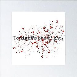 Dexter Morgan – Tonight's the Night Blood Spatter Poster