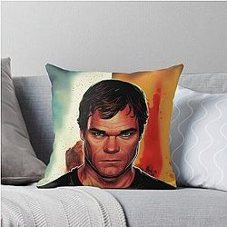 Dexter Morgan Looks at You Throw Pillow