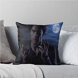 Dexter Morgan in Moonlight Throw Pillow