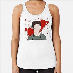 Blood Cut Spatter Dexter Morgan Racerback Tank Top