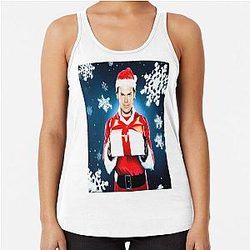 Dexter Morgan Santa Christmas Racerback Tank Top