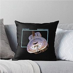 Dire Straits Music Artwork Throw Pillow
