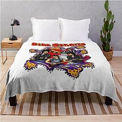 Vintage Dire Straits Throw Blanket