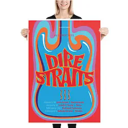 An Evening with Dire Straits 1992 Retro Tour DTNK2004 Dire Straits Posters