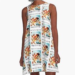Vintage Dire Straits A-Line Dress