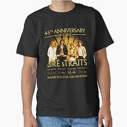 45th Anniversary 1977-2022 Dire Straits Signature Thank You For The Memories Classic T-Shirt