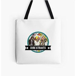 Dire Straits Private Investigations Style Graphic Artwork Tote Bag
