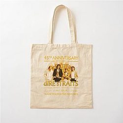 45th Anniversary 1977 2022 Dire Straits Signature Thank You Memories Cotton Tote Bag