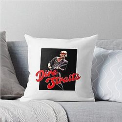 Alchemy: Dire Straits Guitar Throw Pillow
