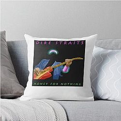 Dire Straits Collection Logo Throw Pillow