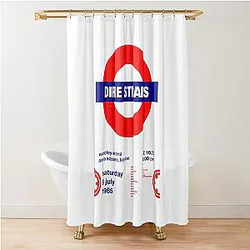 No 205 MY Dire Straits Concert Poster Large T Shirt Shower Curtain