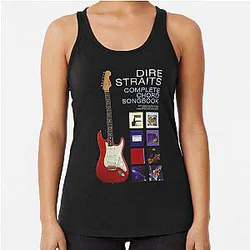 Dire Straits In Concert Gift For Ladies Racerback Tank Top