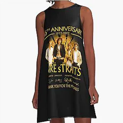 Dire Straits Art A-Line Dress → Dire Straits A-Line Dress