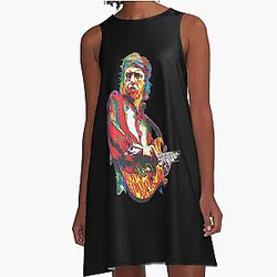 Guitarra Dire Straits Camiseta A-Line Dress
