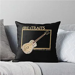 Dire Straits Band Throw Pillow