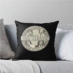 The Dire Straits Band Throw Pillow
