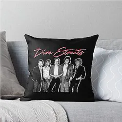 Dire Straits Art Throw Pillow