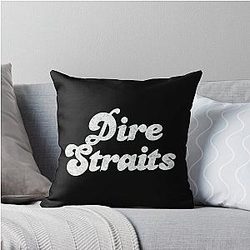 Dire Straits Art Throw Pillow