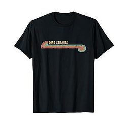 Vintage Dire Straits Cassette Stripes Musician T-Shirt