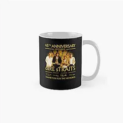 45th Anniversary 1977 2022 Dire Straits Signature Thank You For Memories Classic Mug