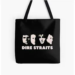Dire Straits Art All Over Tote Bag