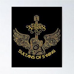 Brothers in Arms Dire Straits Guitar Poster