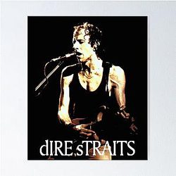 Dire Straits en concierto Camiseta Clásica Poster