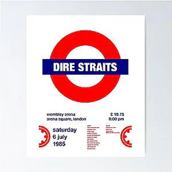No 205 My Dire Straits Camiseta Poster