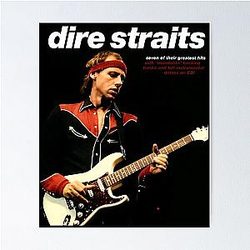 Dire Straits Guitar Poster