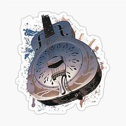 Guitar Dire Straits Sticker