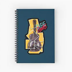 OBRA DE MÚSICA DE DIRE STRAITS Camiseta Spiral Notebook
