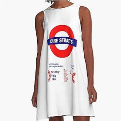 No 205 MY Dire Straits Concierto Largo Camiseta A Line Dress