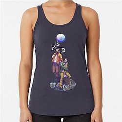 Funny Gift Game Disco Elysium Playing Cute Racerback Tank Top