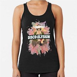 Disco Elysium Watercolor Racerback Tank Top