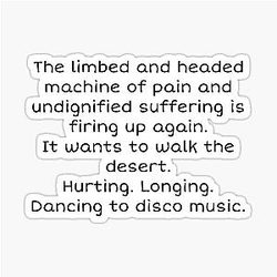 Disco Elysium - Dancing to Disco Music Sticker