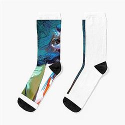 Vintage Role Disco Socks for Fans of Movie Game Elysium