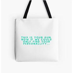 Disco Elysium Quote Sticker Tote Bag