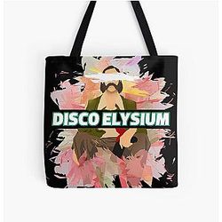 Disco Elysium Watercolor Art All Over Print Tote Bag