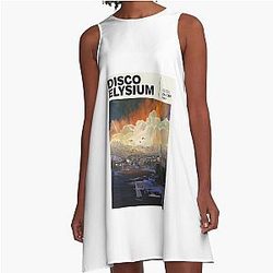 Music Retro Disco Game Gift A-Line Dress