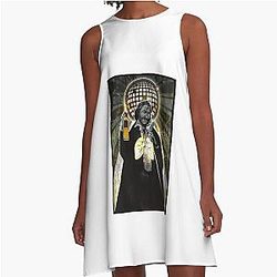 Retro Vintage Role Playing Game Love A-Line Dress