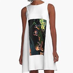 Model Role Disco Game Gifts Fan A-Line Dress