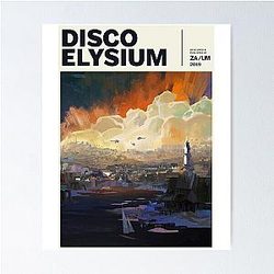 For Men's Role in Disco Elysium Playing Game Music Fan Poster