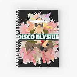 Disco Elysium Watercolor Art Spiral Notebook