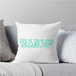 Disco Elysium Quote Sticker Throw Pillow
