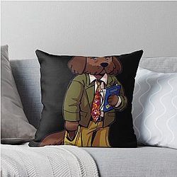 Disco Elysium Harry Dog Throw Pillow