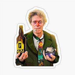 Willem Dafoe Disco Elysium Sticker